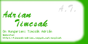 adrian timcsak business card